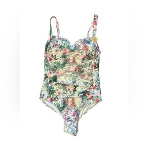 NIPTUCK SWIM One Piece Joanne Twist Floral Swimsuit Multifit Cup AU 10/US 6 NWT